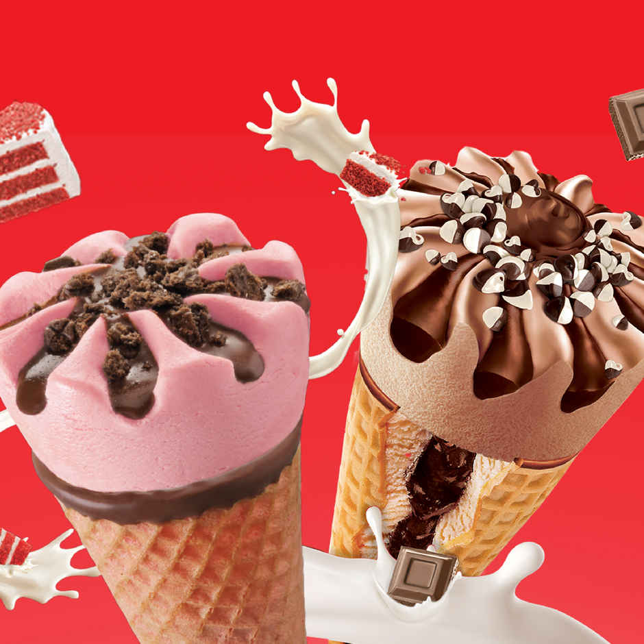 Arun Butterscotch Icone Ice Cream Cone Combo 