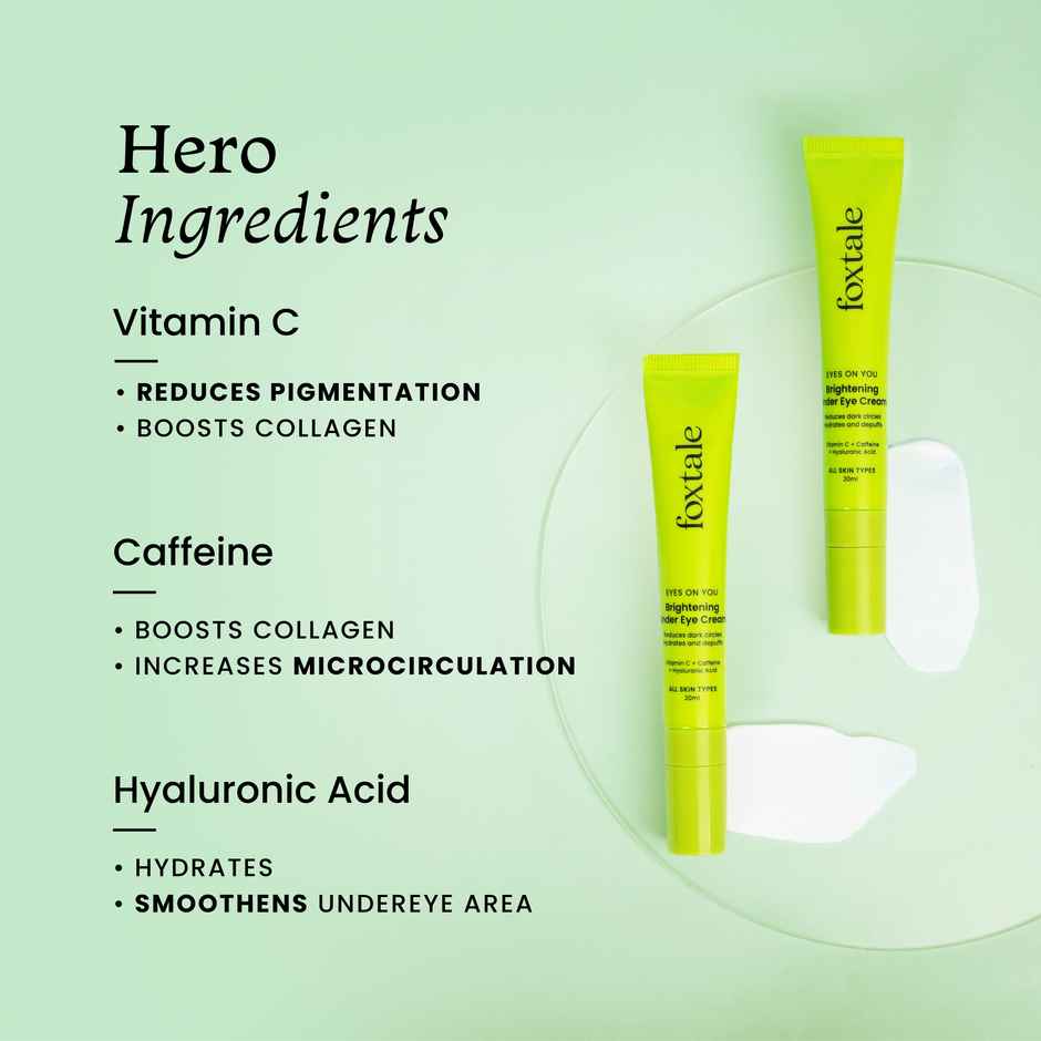 Foxtale Eyes On You Brightening Under Eye Cream