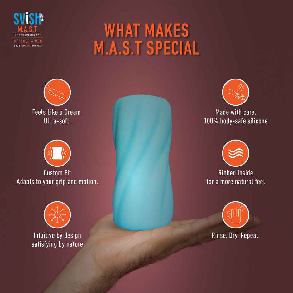 Svish On The Go Mast Stroker Personal Massager For Men