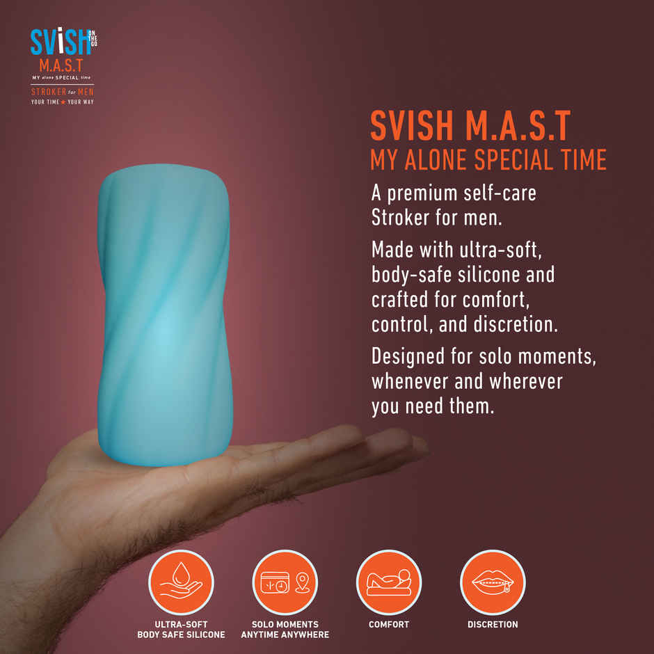 Svish On The Go Mast Stroker Personal Massager For Men