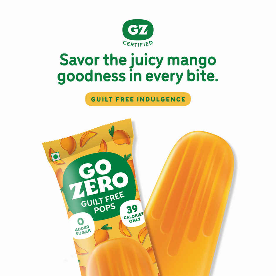 Go Zero Tropical Mango Low Calorie Guilt Free Ice Cream Popsicle
