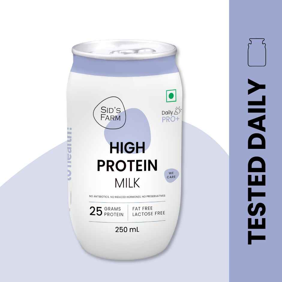 Sid's Farm High Protein Fresh Milk | 25g Protein | Cabup Can Pack