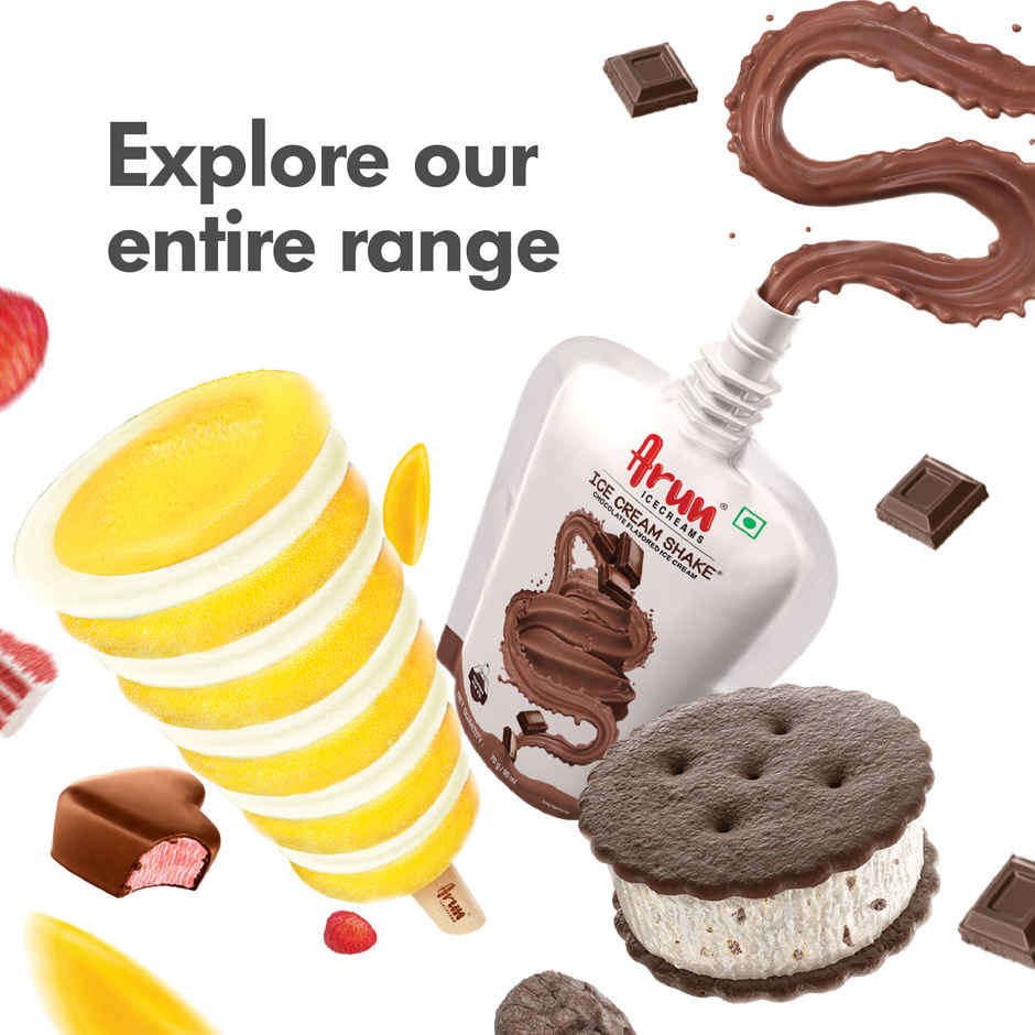 Arun Black Current Icone Ice Cream Cone Combo