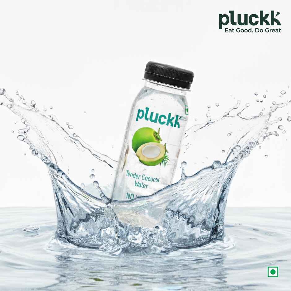 Pluckk Natural Tender Coconut Water | Hydration With Potassium & Electrolytes | No Preservatives