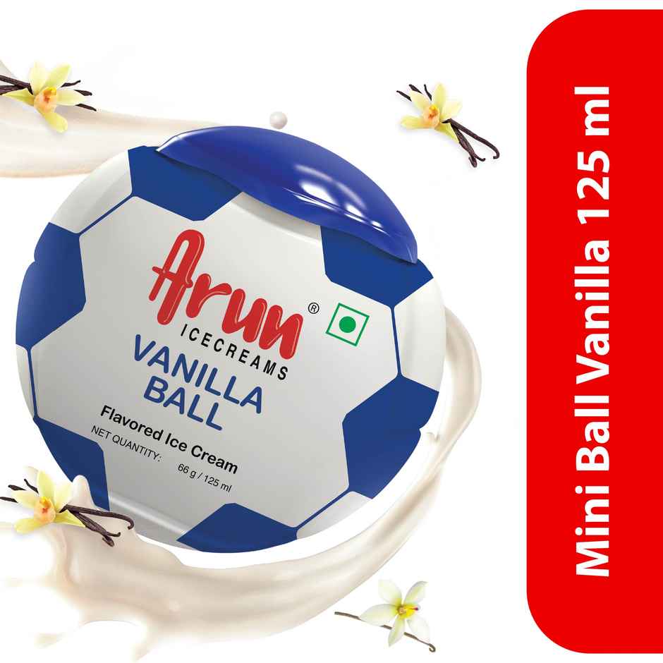 Arun Ice Cream Vanilla Ball Ice Cream Cup