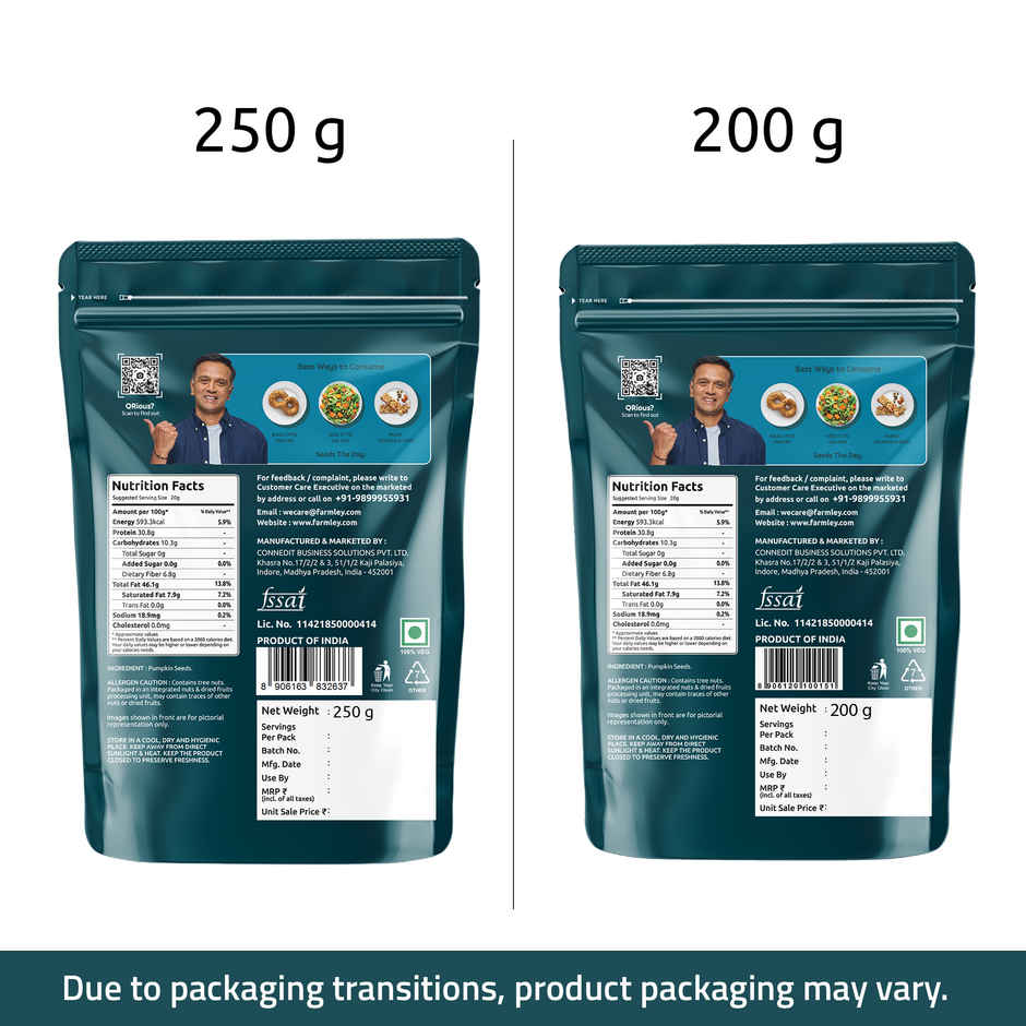 Farmley Premium Pumpkin Seeds AAA Grade