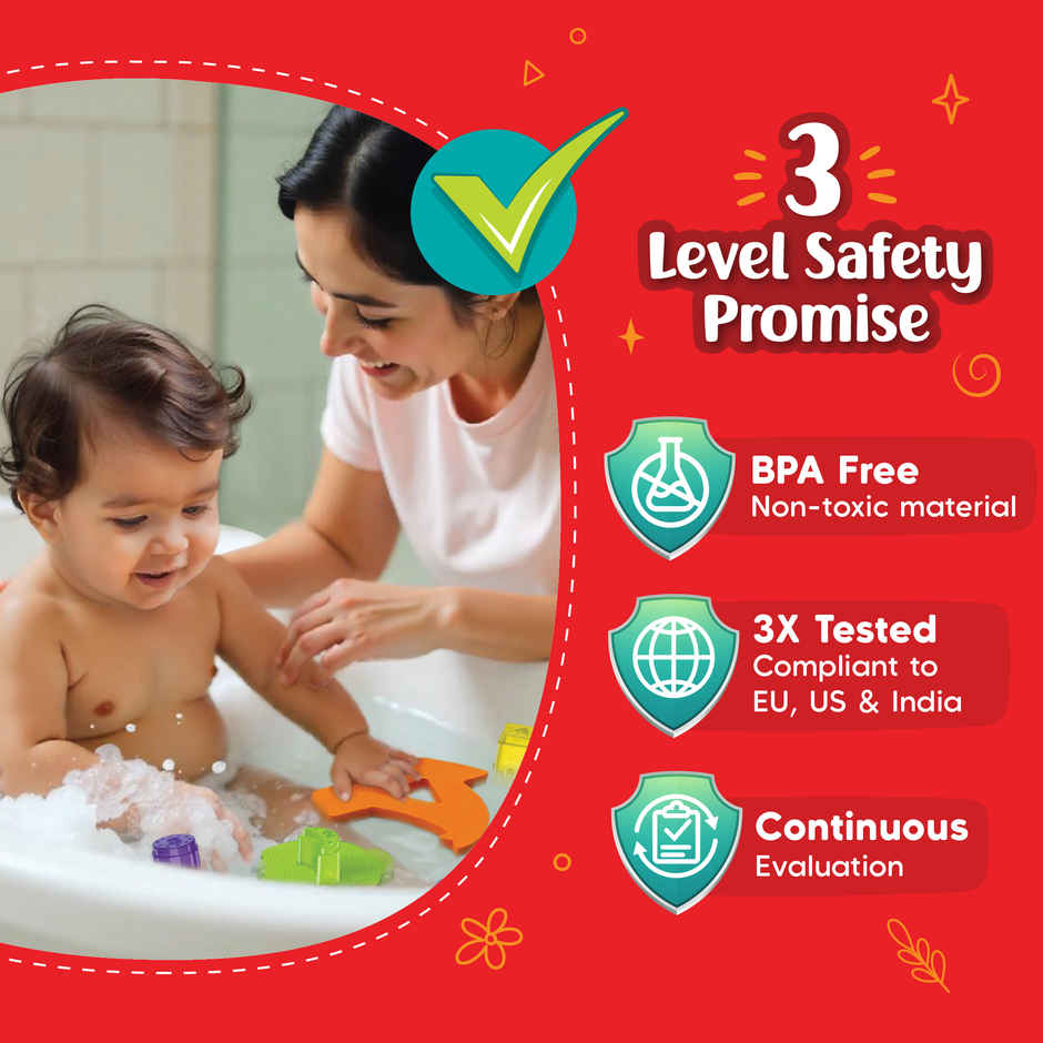 Imagimake Leaps & Bounds - Floating Bath Buddies | Colorful Floating Educational Toy for Toddlers