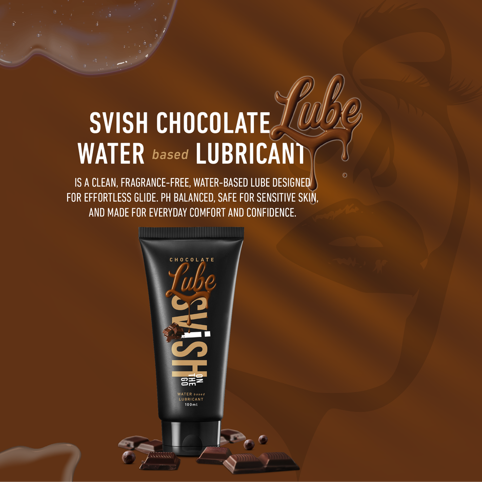 Svish On The Go Water Based Edible Chocolate Lubricant