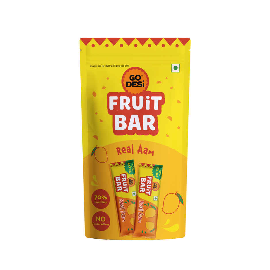 GO DESi Real Aam Fruti Twist Fruit Bar | Chewy & Fun