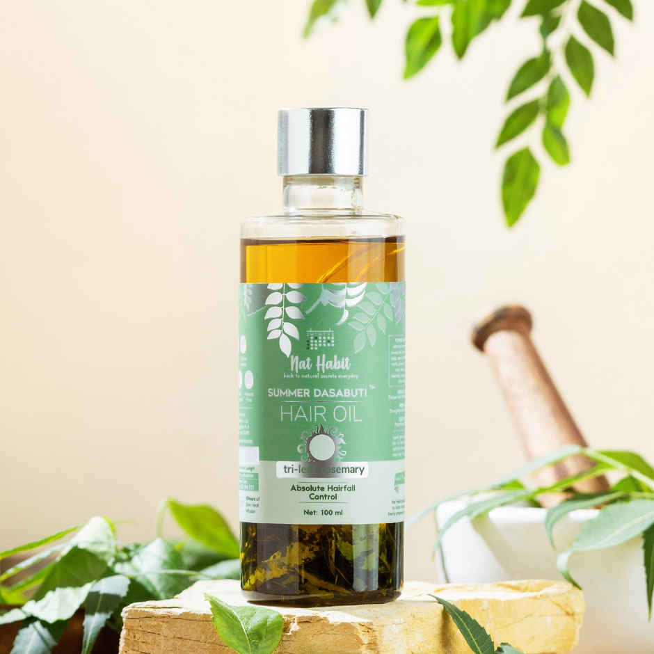 Nat Habit Rosemary Hair Oil For Hairfall Control & Hair Growth