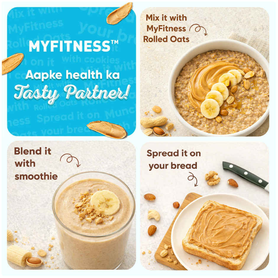 MyFitness Original Peanut Butter Smooth Spread | High Protein
