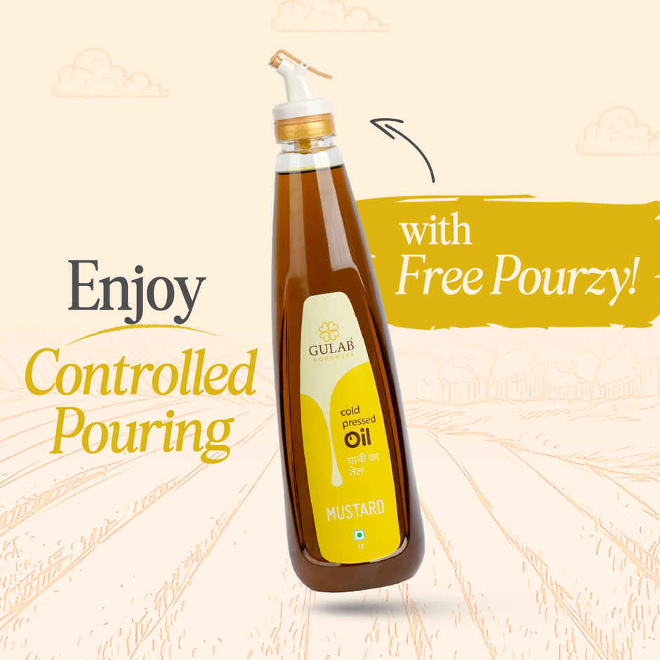 Gulab Mustard (Sarson) Cold Pressed Oil | Bottle