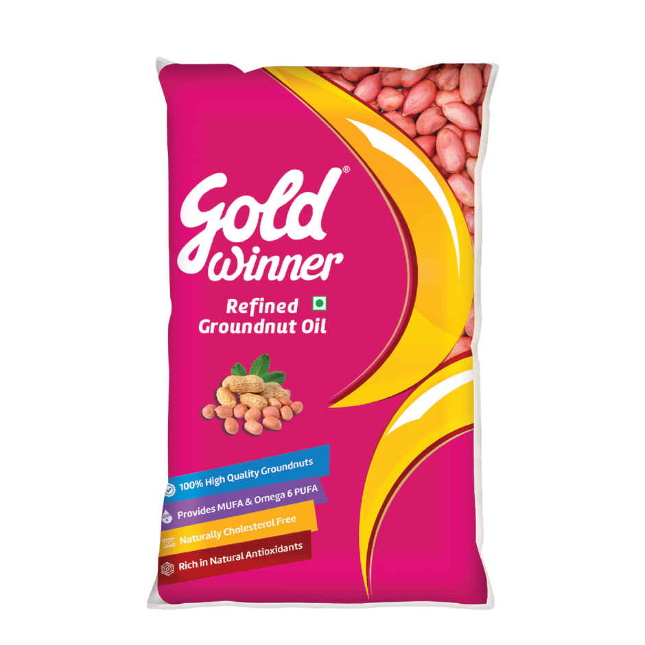 Gold Winner Refined Groundnut Oil | Pouch