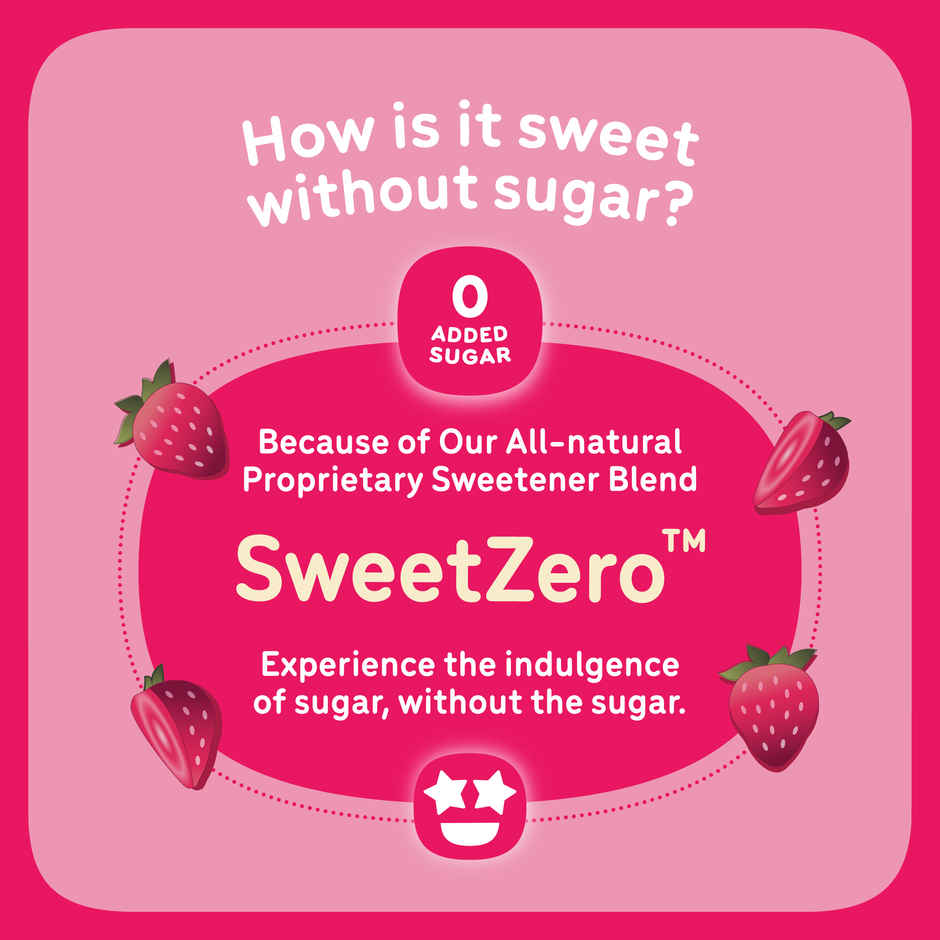 Go Zero strawberry Sundae Guilt Free Ice cream cup