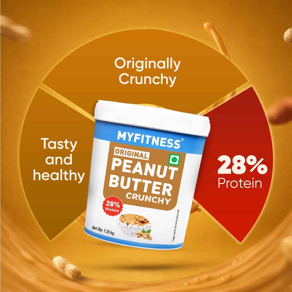 MyFitness Original Peanut Butter Crunchy Spread | High Protein