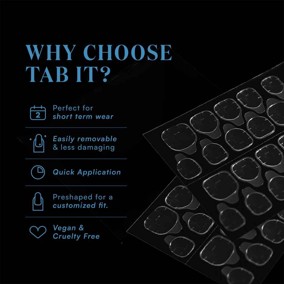 Gush Beauty Tab It | Instant Nail Adhesive Tabs | Nail Glue