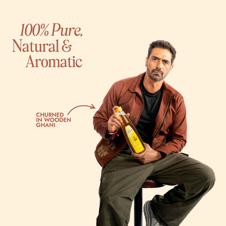 Gulab Mustard (Sarson) Cold Pressed Oil | Bottle