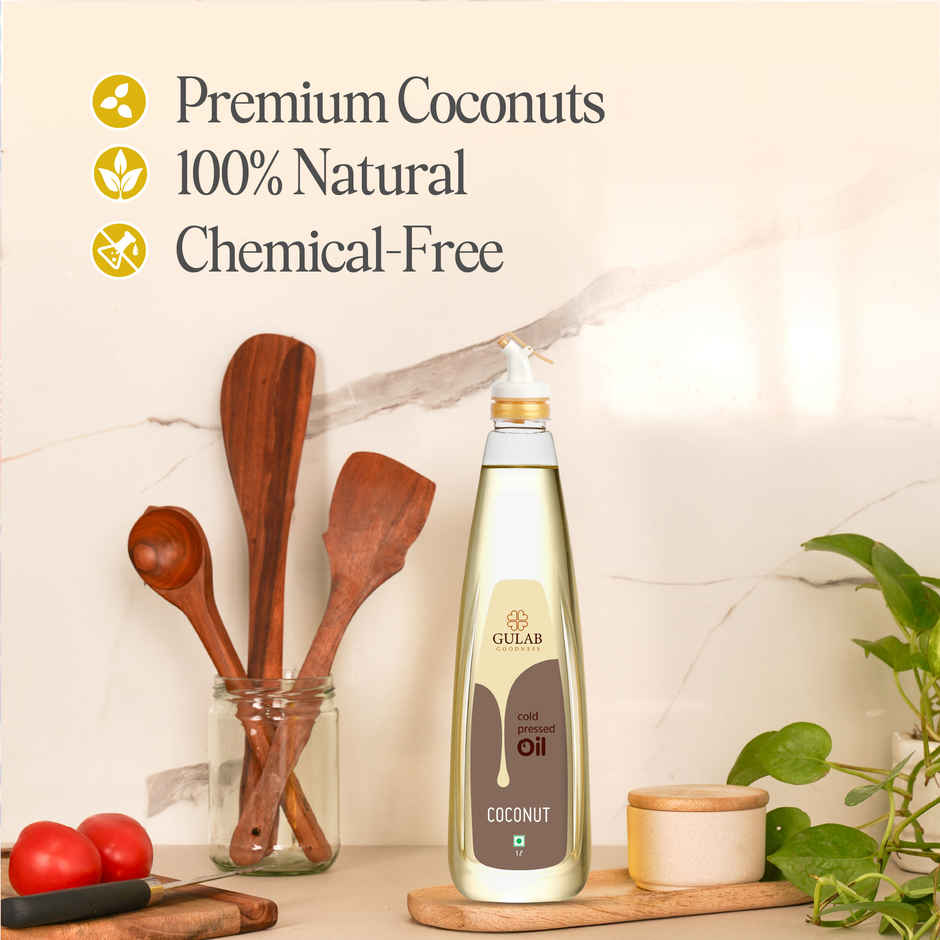 Gulab Coconut Cold Pressed Oil (Nariyal Oil) | Bottle