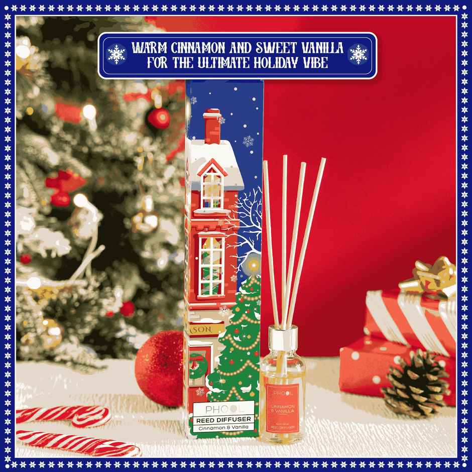 Cinnamon & Vanilla Reed Diffuser | Phool | Home Fragrance