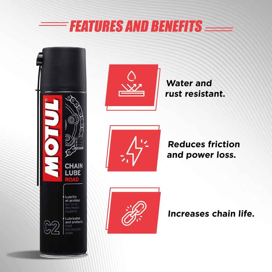 Motul C2 Chain Lube for bikes | 400 ml