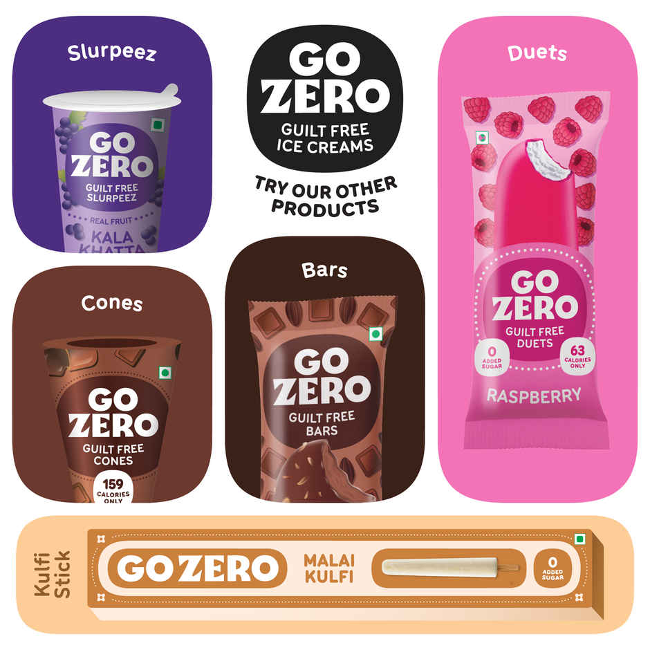 Go Zero Dark Arabica Coffee Guilt free Ice cream Cup
