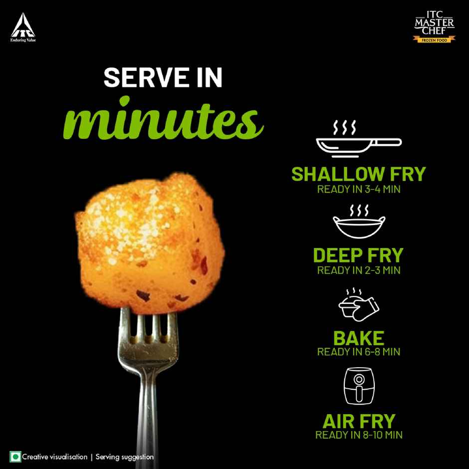 ITC Master Chef Chili Garlic Potato Shots Nuggets | 52 pieces |Party Snack 