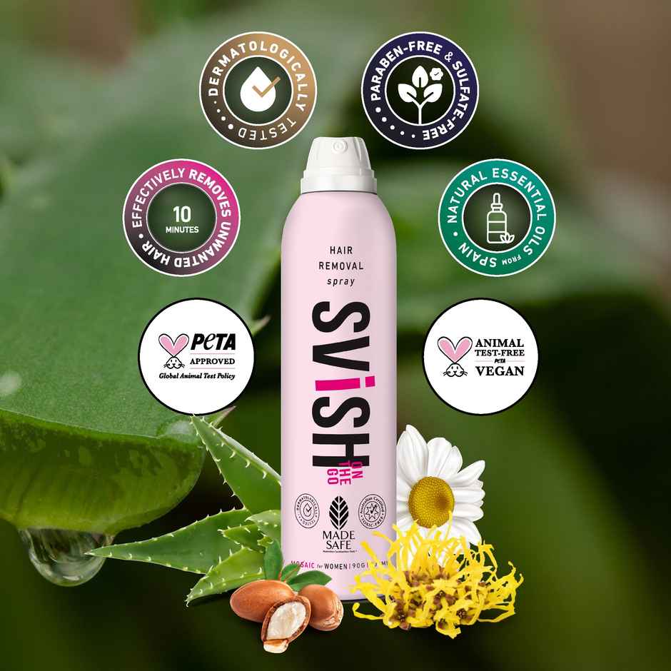 SVISH ON-THE-GO Hair removal spray for women Combo