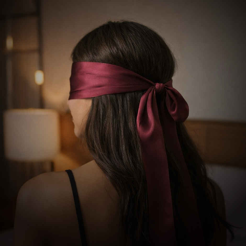 SVISH Veil Velvet Soft Red Blindfold for Sensory Play