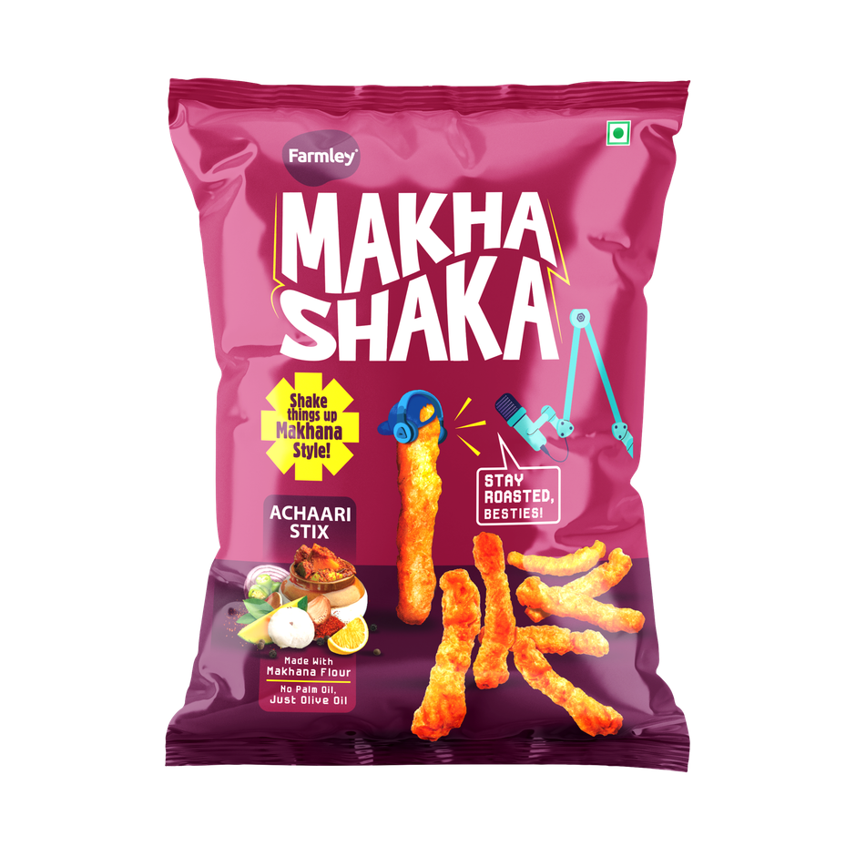 Farmley Makha Shaka- Achaari Stix (Made with Makhana)