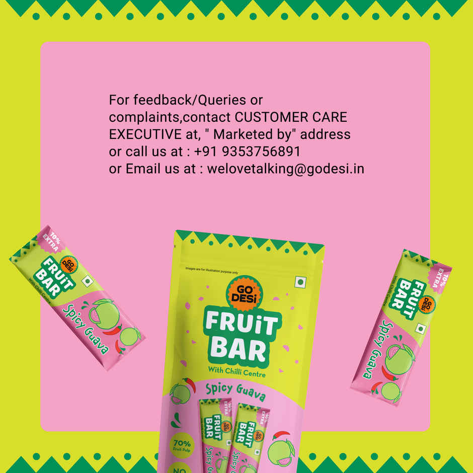 GO DESi Guava Fruti Twist Fruit Bar | Fruity & Chewy