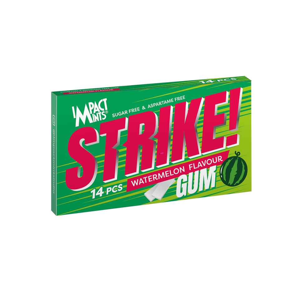 Impact Mint Strike Sugarfree Watermelon Chewing Gum