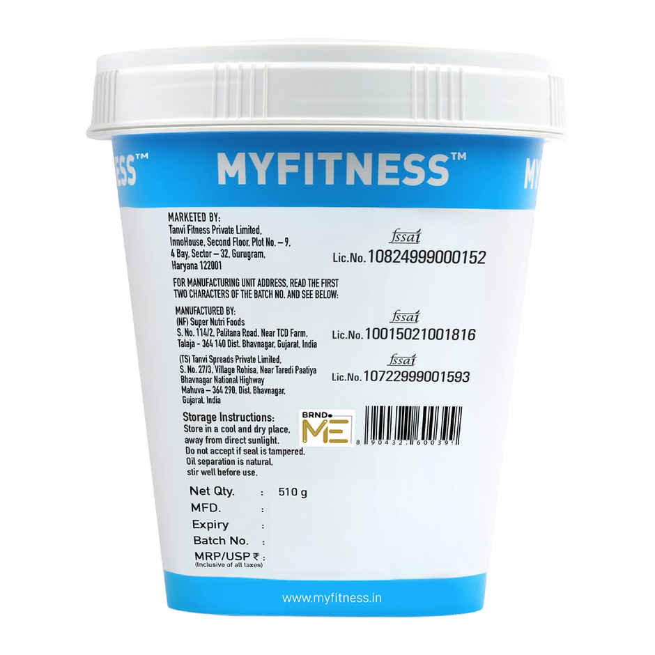 MyFitness Original Peanut Butter Crunchy Spread | High Protein