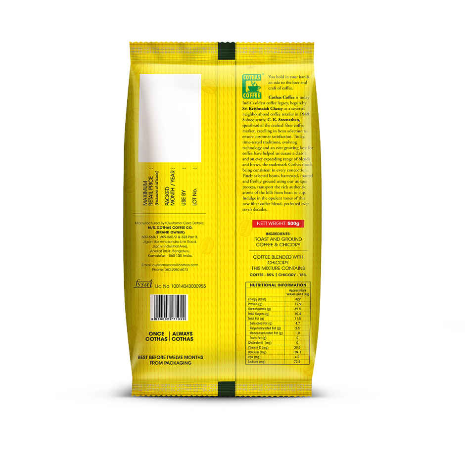 Cothas Speciality Blend Organic Filter Coffee