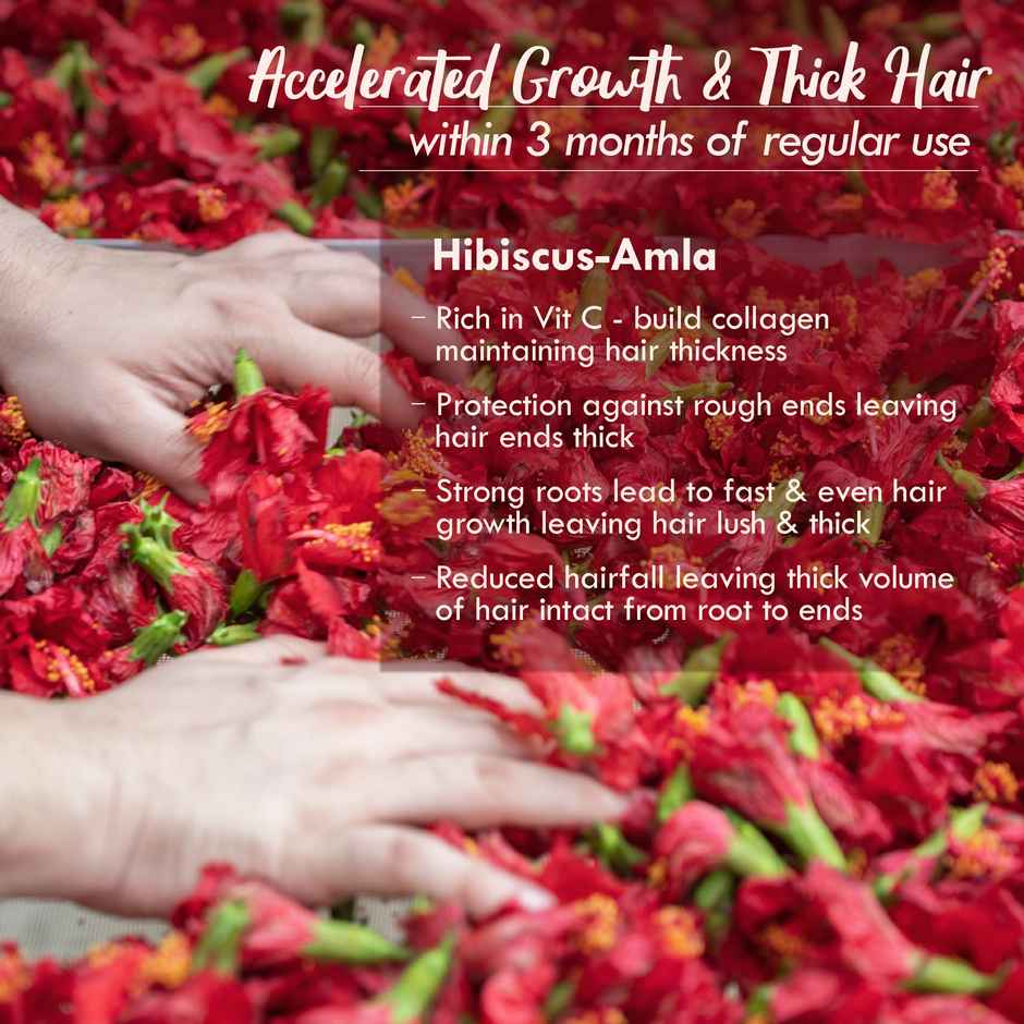 Nat Habit Hibiscus Amla Hair Oil For Hairfall & Hair Growth