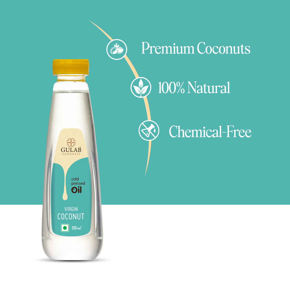 Gulab Cold Pressed Virgin Coconut Oil | Bottle
