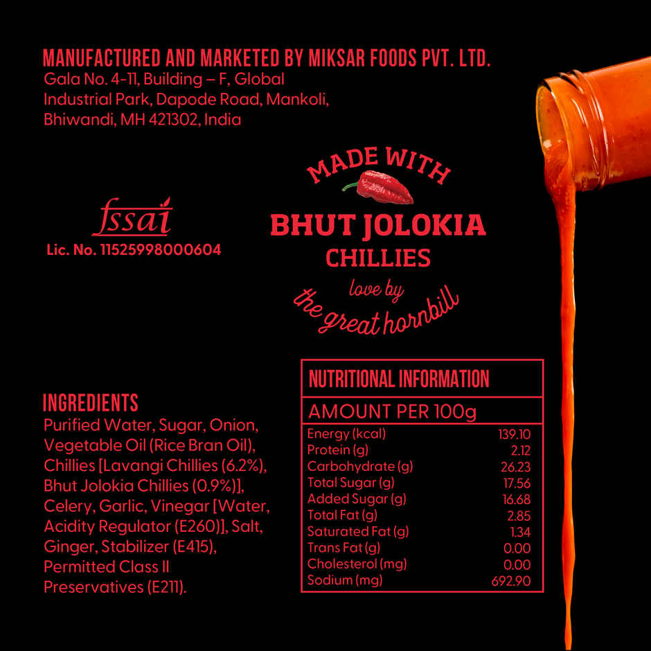 Naagin Smoky Bhoot Hot Sauce | Bhut Jolokia, Smoky, Red Chilli Sauce