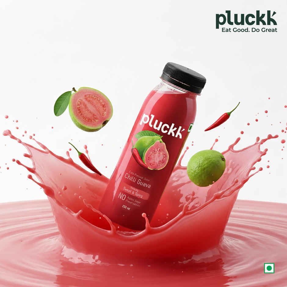 Pluckk Cold Pressed Extracted Guava Juice |No Preservatives | No Added Sugar