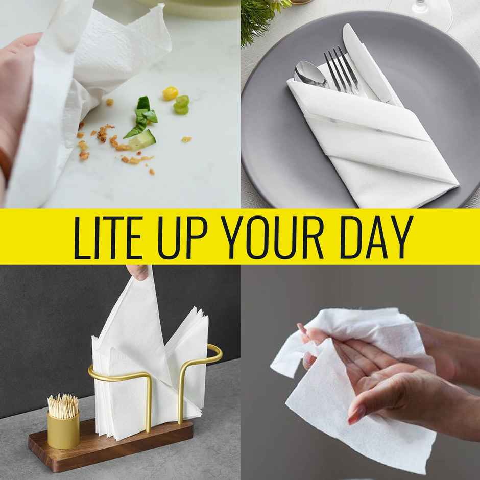 10On Lite 2Ply Table Top Tissue Napkins | 50 Pulls Combo