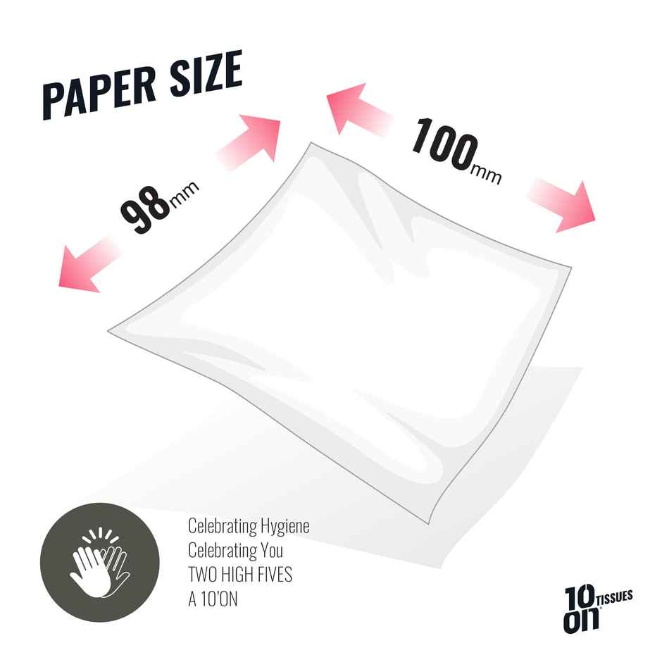 10On 3 Ply Toilet Tissue Paper Roll