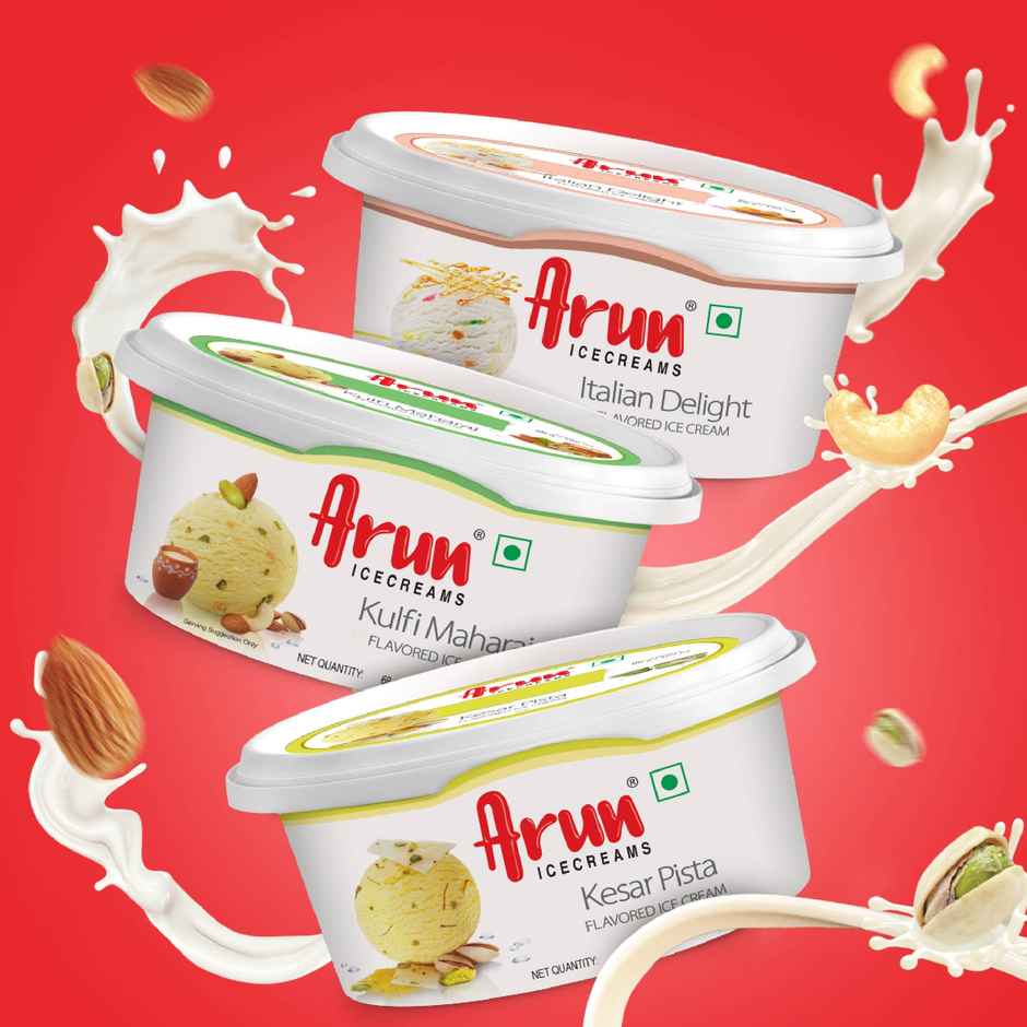 Arun Vanilla And Blackcurrant Ice Cream Cup Combo