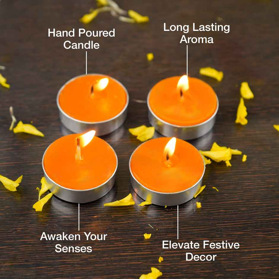 Soulflower New Year Tea Light Candles - Love is in the Air | Celebration T-Lights