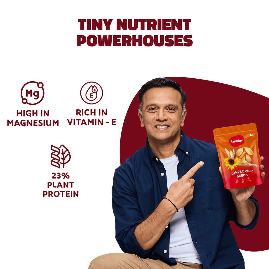 Farmley Premium Natural Chia Seeds Rich In Protein & Fiber (200g) & Farmley Premium Flax Seeds (200g) & Farmley Premium Pumpkin Seeds Aaa Grade (200g) & Farmley Premium Sunflower Seeds (200g) Combo