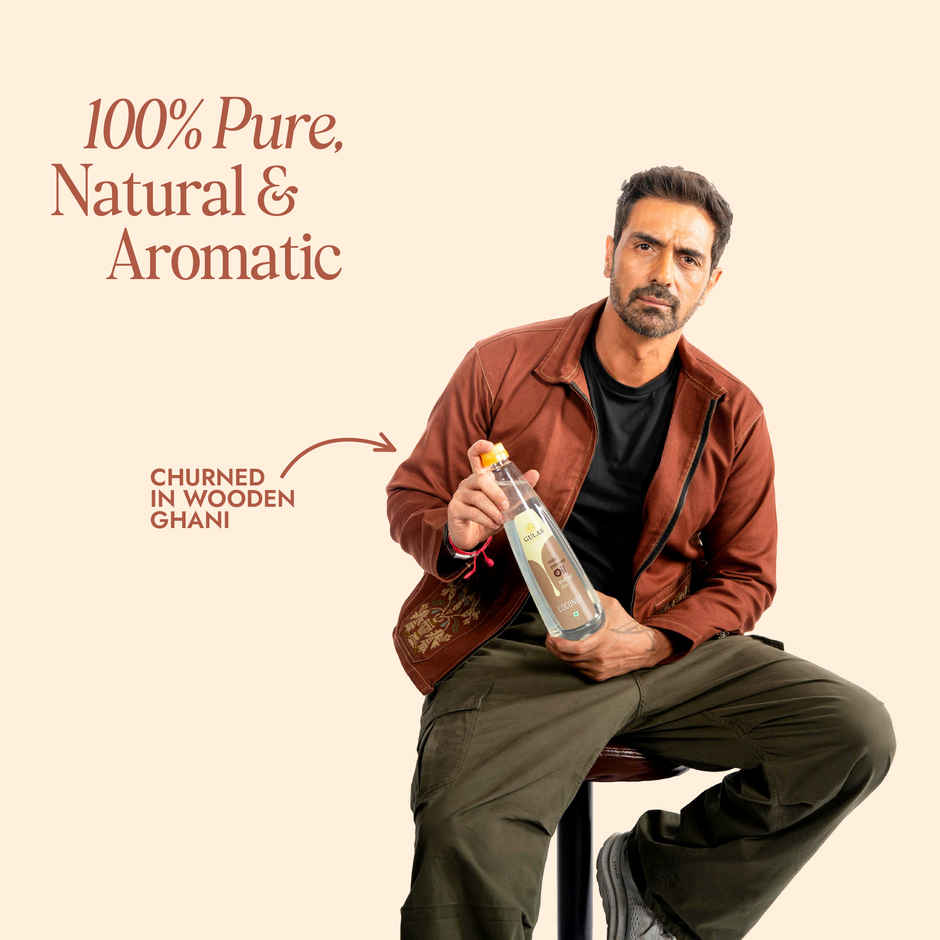 Gulab Coconut Cold Pressed Oil (Nariyal Oil) | Bottle