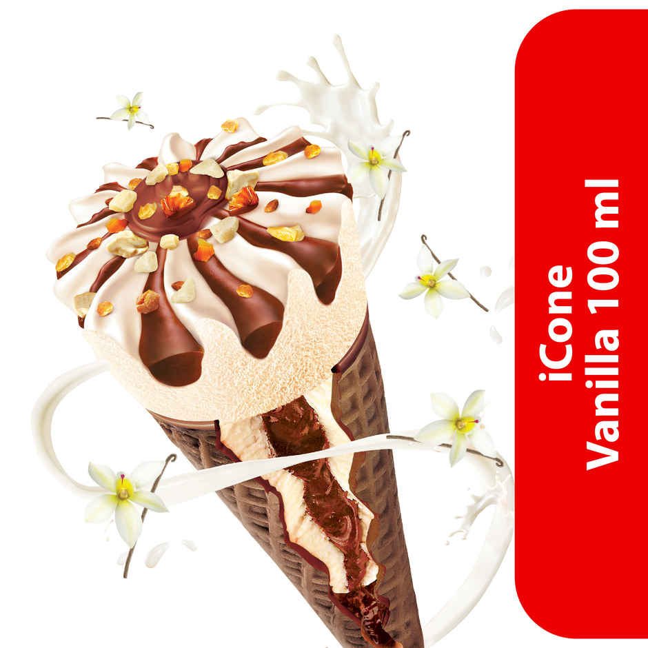Arun Vanilla Icone Ice Cream Cone | Soft & Creamy Vanilla