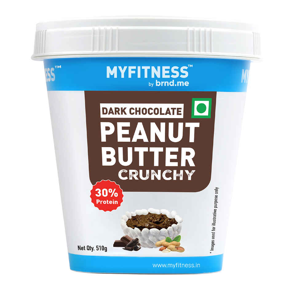 MyFitness 30g High Protein Dark Chocolate Crunchy Peanut Butter Spread with Added Whey