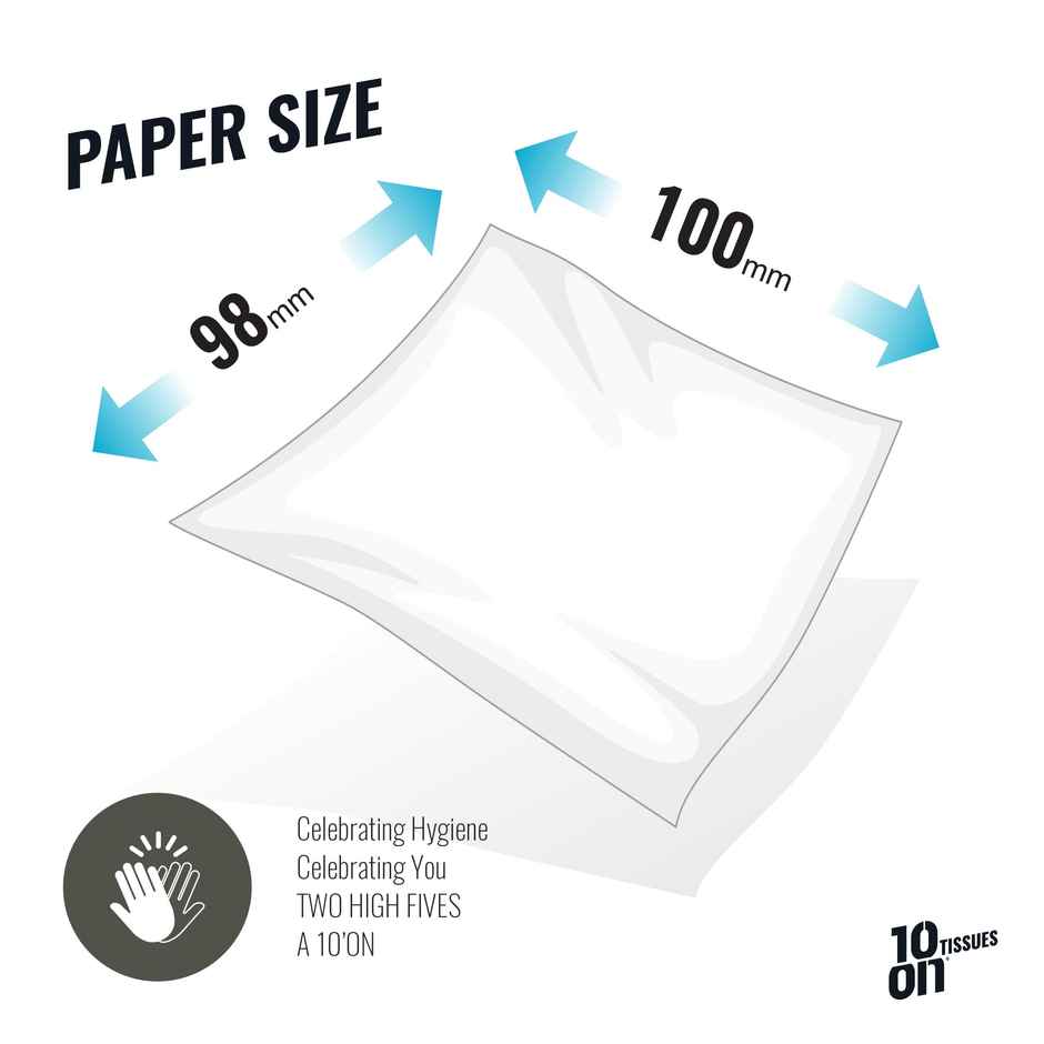 10On Lite 320 Pulls | 2 Ply Toilet Roll