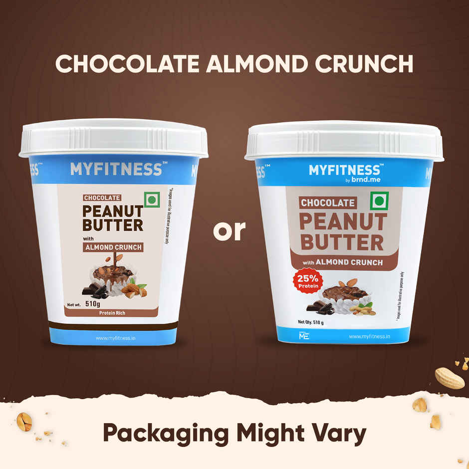 MyFitness Chocolate Peanut Butter With Almond Crunch | High Protein