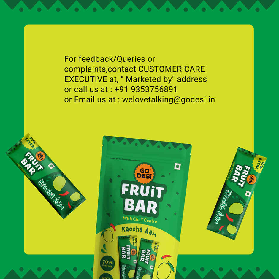GO DESi Kaccha Aam Fruti Twist Fruit Bar