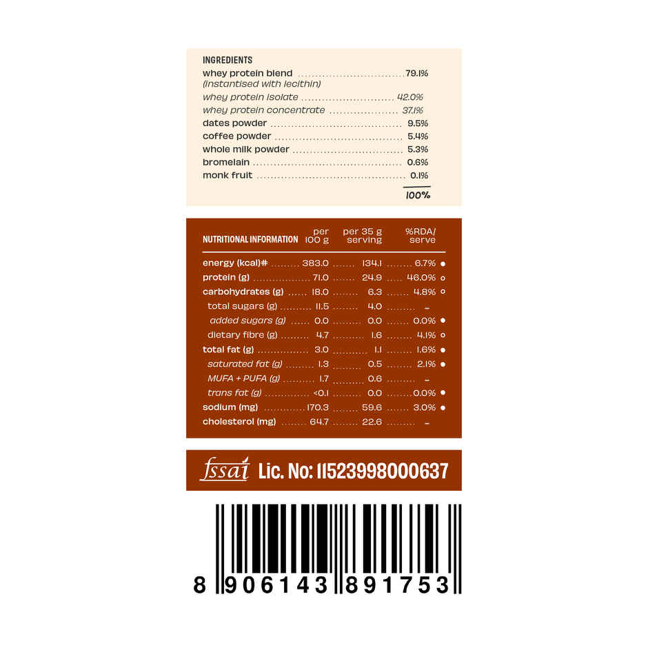 The Whole Truth Cold Coffee Whey Pack of 6