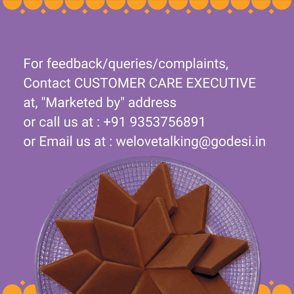 GO DESi Jaggery Kaju Katli | 69% Cashews | With Palm Jaggery